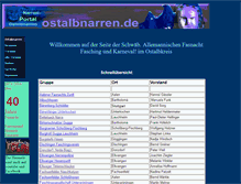 Tablet Screenshot of ostalbnarren.de